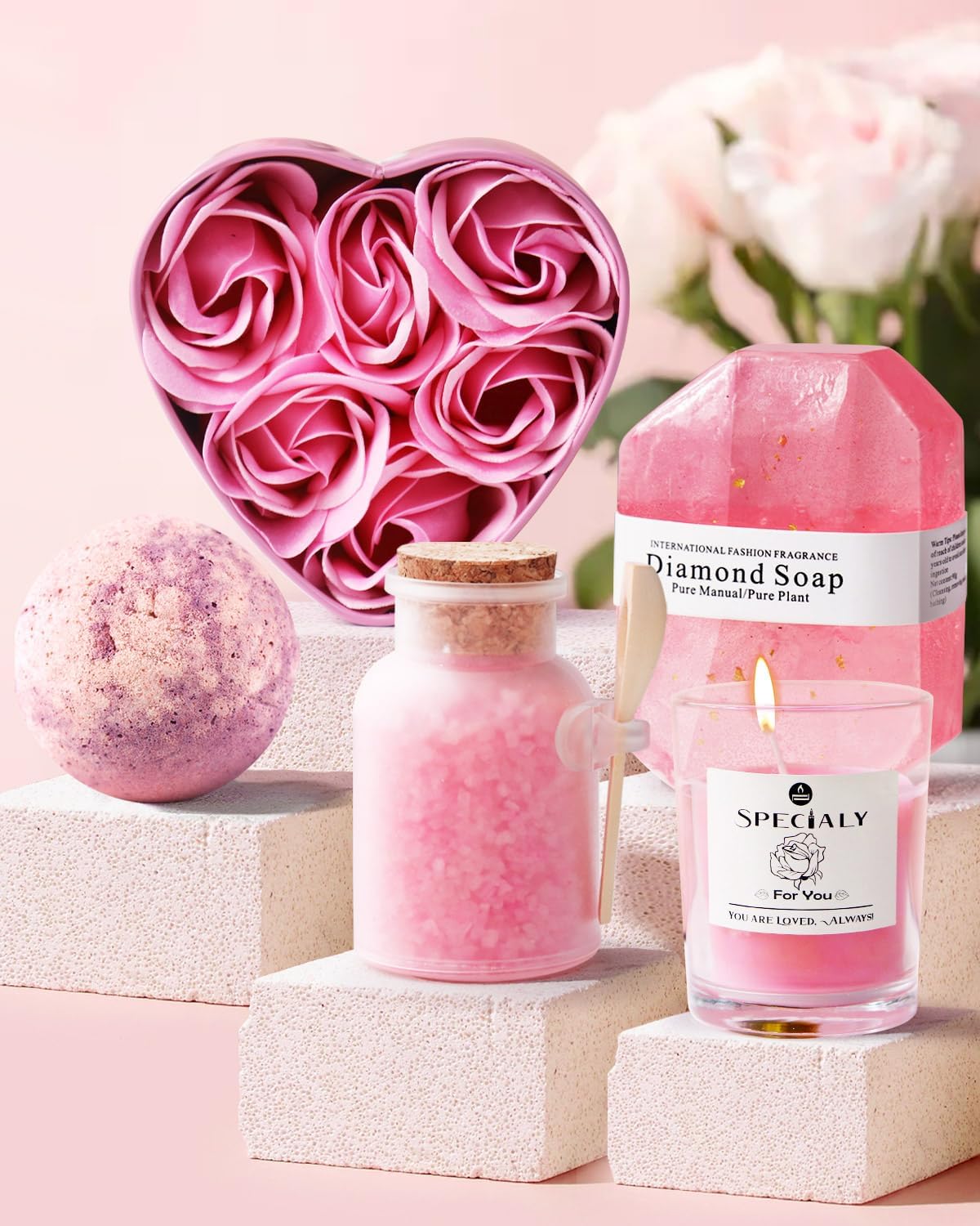 Birthday Gifts for Women, Birthday Presents for Her, Unusual Birthday Hampers Pamper Self Care Gifts Relaxation Bath Sets for Friends, Mum, Wife, Girls, Sister