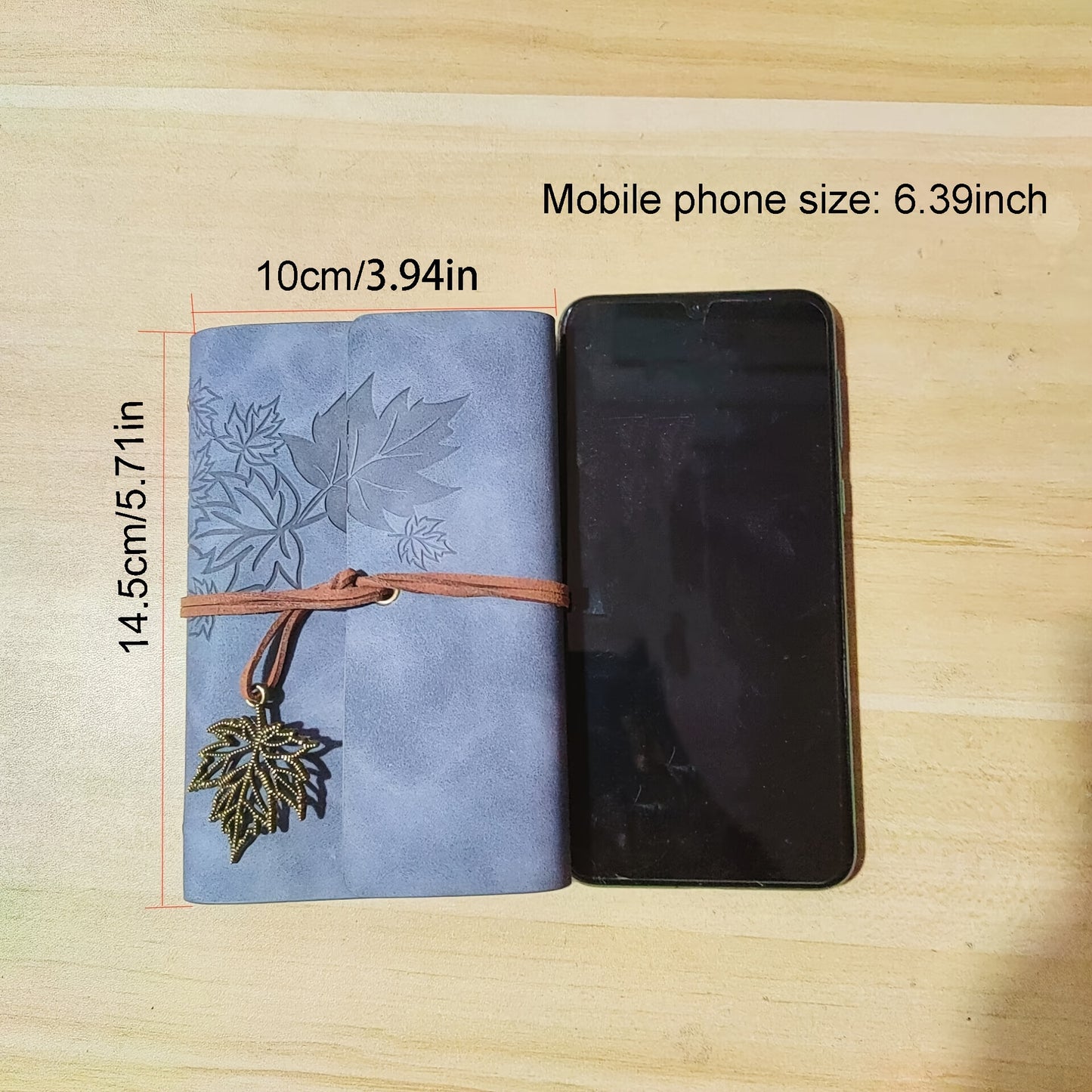 Retro Maple Leaf Notebook Notepad Note Book Traveler Journal, Loose-leaf Notebook For Diary